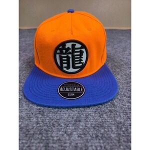Bioworld Dragon Ball Z Hat Mens OSFM Orange Blue Goku Kanji Snapback Cap